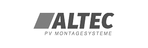 ALTEC Logo ALTEC Logo – PV Montagesysteme, Photovoltaik-Befestigungssysteme für Solaranlagen. Erhältlich bei ETECH Photovoltaik Großhandel.